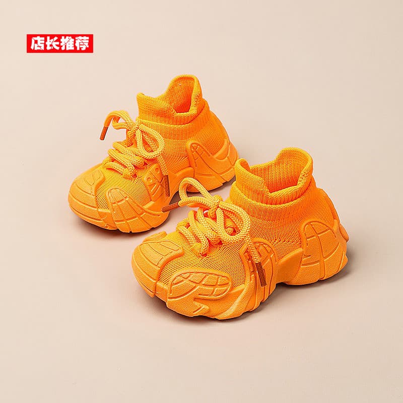 Sapatos internos de jardim de infância primavera outono novo estilo crianças deslizamento-em meias sapatos menino bebê s