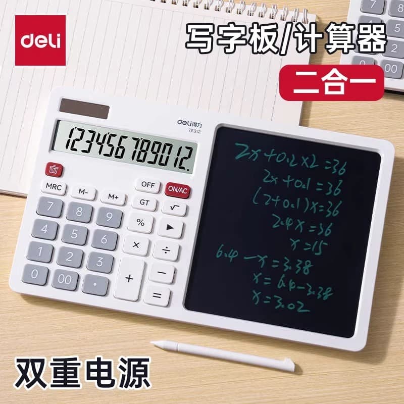 Calculadora poderosa com quadro de escrita LCD Negócios financeiros Contabilidade avançada Computador de escritório Pequ