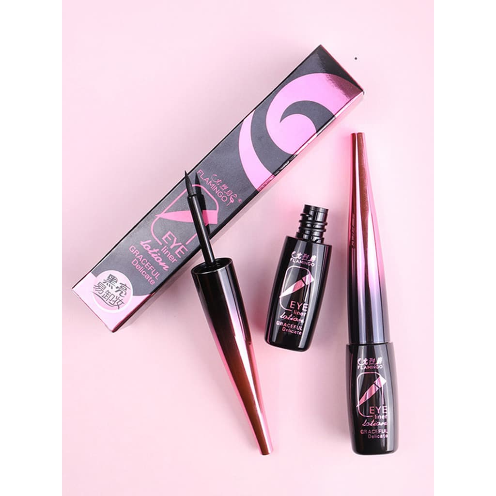Flamingo delineador líquido feminino genuíno ponta macia ponta fina ponta dura não é fácil de borrar cabelo macio engarr
