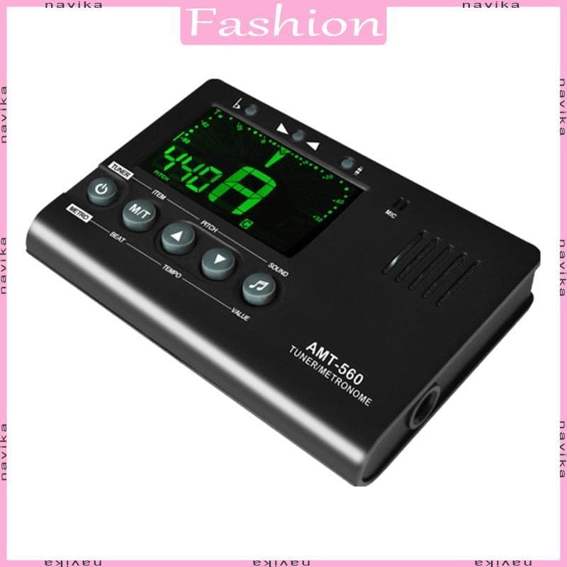 Eletrônica Metrônomo Afinador Guitarra Digital Sintonizador Gerador Para Baixo Violino Ukulele Ferramenta M