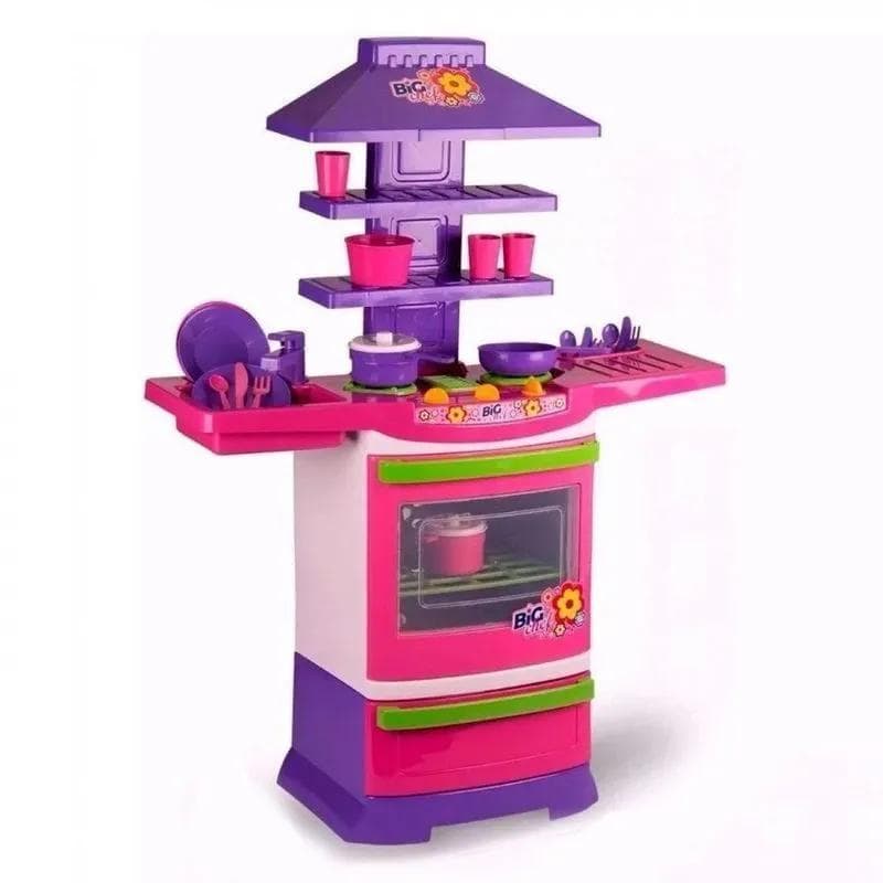 Master Fogão Infantil Big Chef Cozinha Completa Poliplac