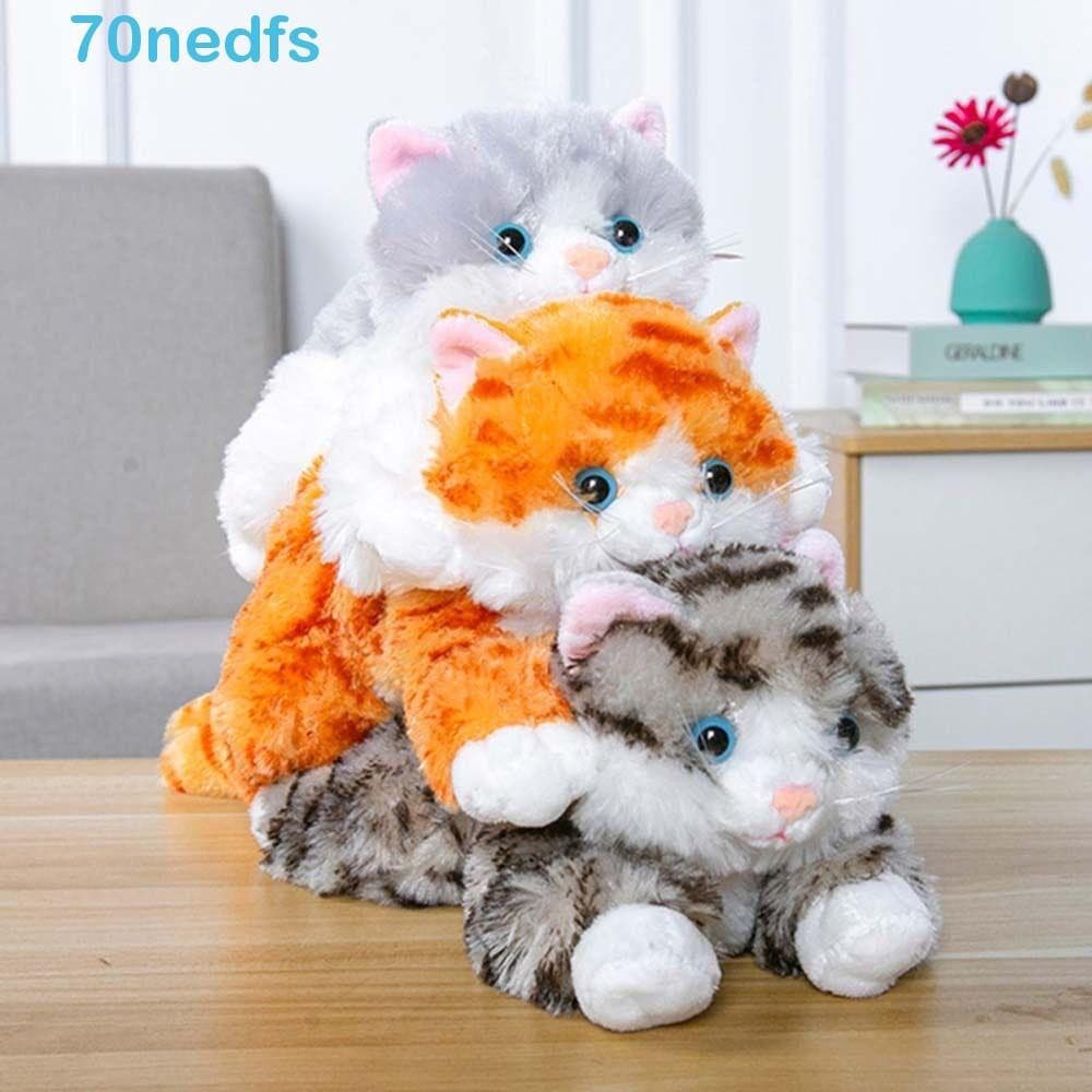 NEDFS Gato Boneca De Pelúcia Desenhos Animados Bicho Decoração De Casa Gatinho Travesseiro