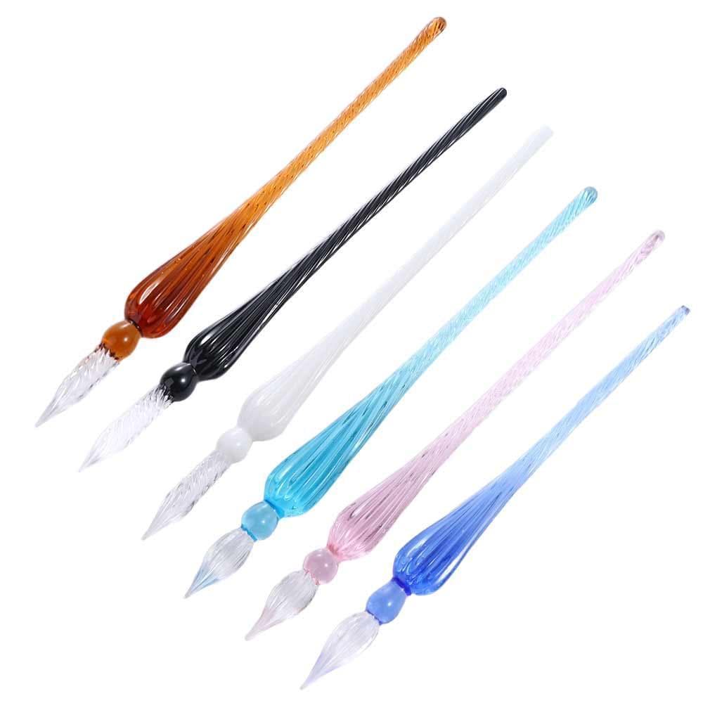 Caneta De Imersão De Vidro  Arte Pintura Material Escolar Assinatura Tinta De Enchimento Caligrafia Artesanal