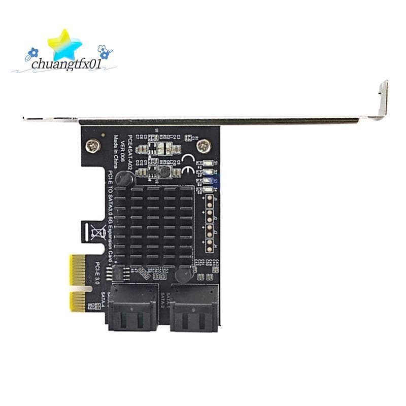 [Promover C] Asm1064 Chip SATA III PCIe Placa De Expansão Adaptador De Unidade De Disco Rígido SSD De 4 Portas Controlad
