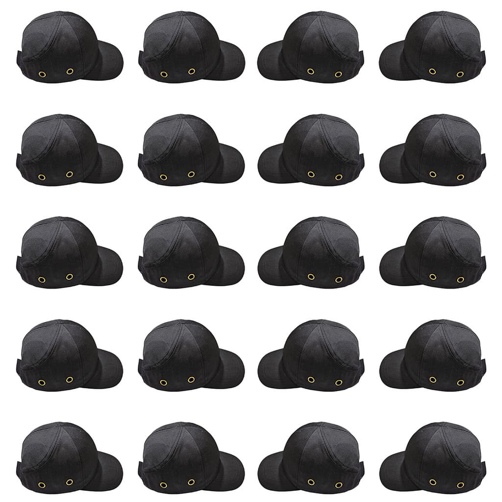 Bone com Capacete EPI Kit 20 Uni Obra Segurança do Trabalho Casquete Protecao Reparo Servico Oficina Resistente