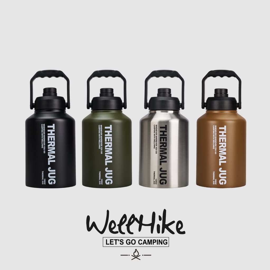 WELLHIKE balde de gelo isolado de 3.8L, gelo obsidiana ao ar livre, 304, camada dupla, aço inoxidável, Super grande capa