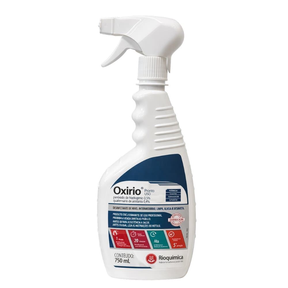 DESINFETANTE HOSPITALAR PRONTO USO OXIRIO 750ML - RIOQUIMICA