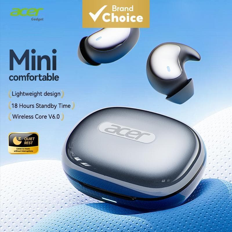 Acer OHR720 Fones De Ouvido Intra-Auriculares Sem Fio Bluetooth TWS Bateria De Longa Duração Tipo-C Para Música Uso Diár