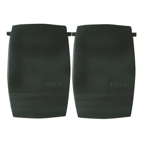 Kit 2 Acabamento Válvula Descarga Cipla Preto Cromado
