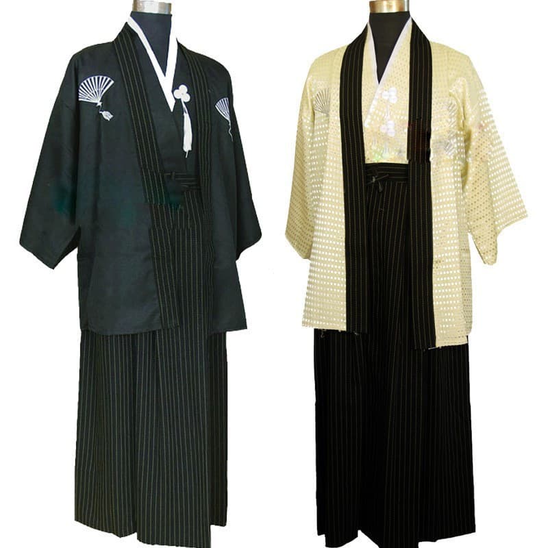 WLNN Quimono de sumô japonês Daiwa, traje tradicional étnico japonês para representação de samurais, conjunto de quimono