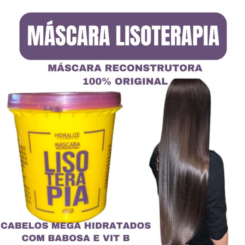 LISOTERAPIA MÁSCARA RECONSTRUTORA - 400G - LANÇAMENTO EXCLUSIVO - ORIGINAL