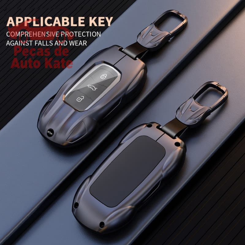 Capa Protetora de Chave de Carro em Liga de Zinco para Geely Atlas Boyue NL3 EX7 SUV GT GC9 Emgrand X7 Borui YQNG