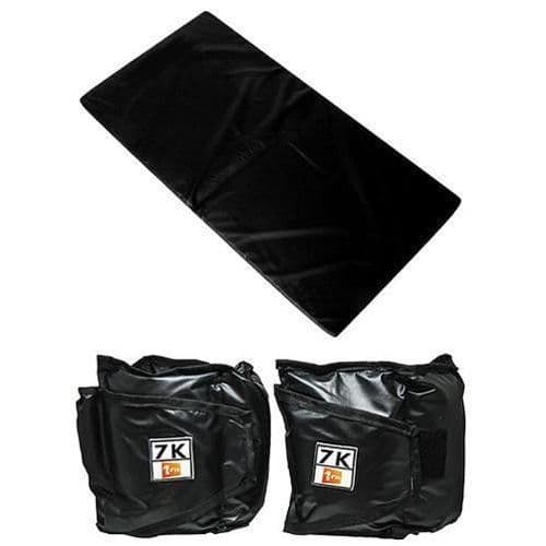 Kit – PAR Caneleira 3kg + Colchonete 90x40cm PRETO SC