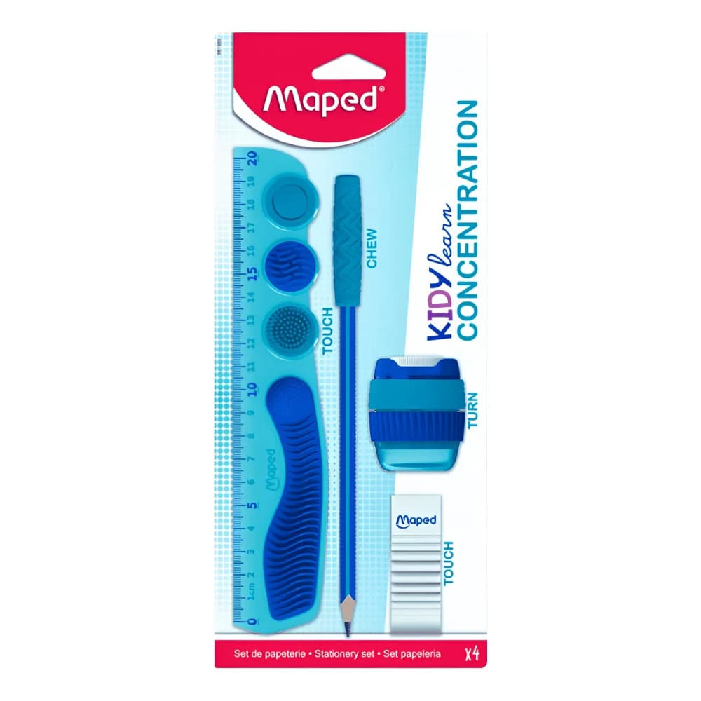 Kit Escolar Maped Maped Escrita Kidy Learn Concentration 981889 (Neuro)