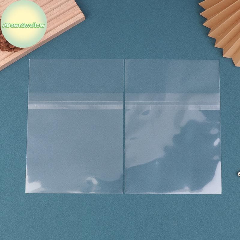 ADS 50 Unidades De Sacos De CD Transparentes E Resseláveis , Mangas Externas De Plástico Para Fita , Discos De Gravação