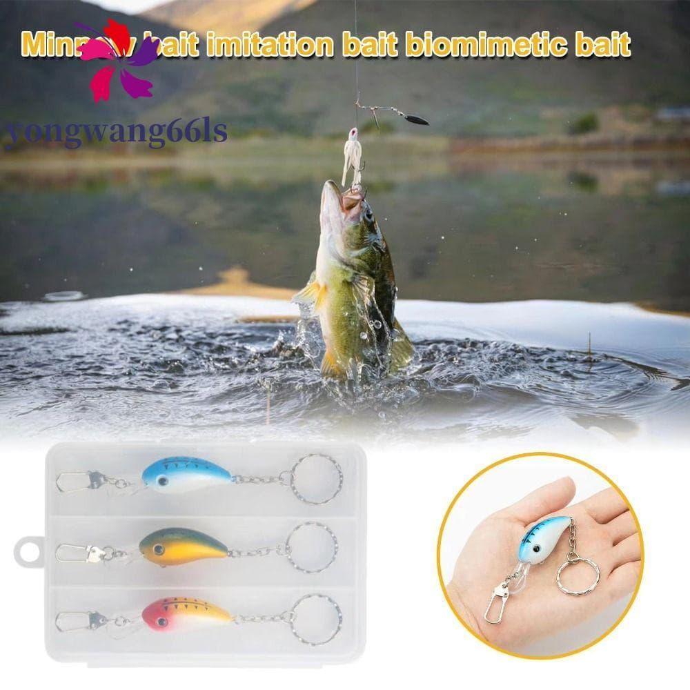 YONGWANG 3pcs Chaveiros De Isca De Pesca , Peixinho Artificial De Construção De Metal De 13 Cm De Comprimento