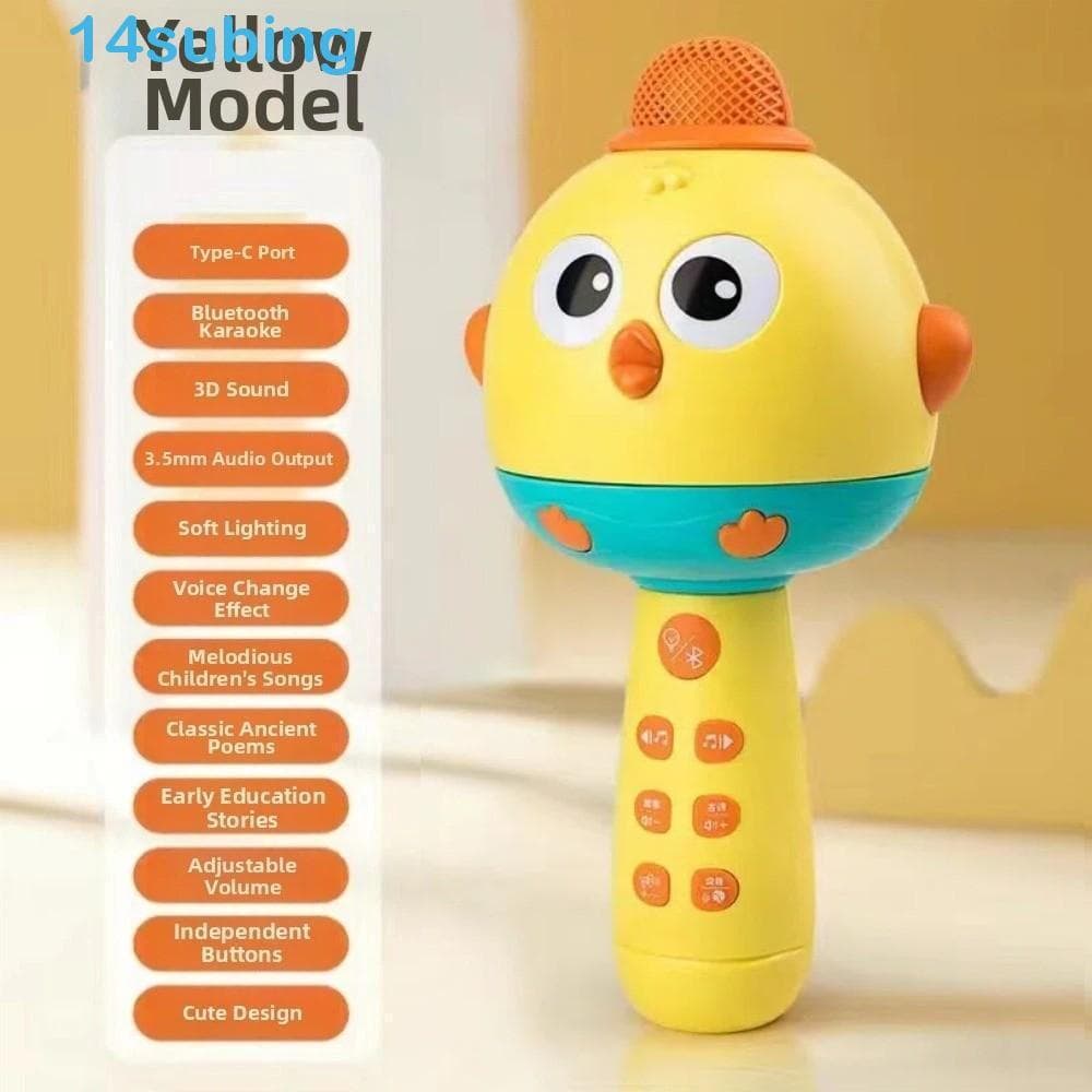 SUBING Microfone Infantil Com Alto-Falante , Sem Fio Bluetooth Musical , Brinquedos Educativos