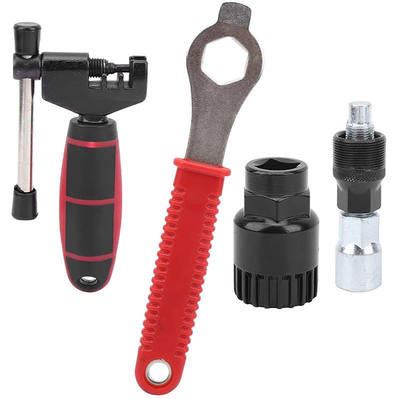 Ferramenta de reparo de bicicleta, chave de desmontagem, instalação de desmontagem, batedor de corrente, ferramenta de c