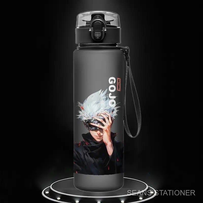 Copo Térmico Jujutsu Kaisen Gojo Satoru de 560 ML com Canudo Esportivo, Garrafa de Bebidas para Crianças, Garrafa de Águ