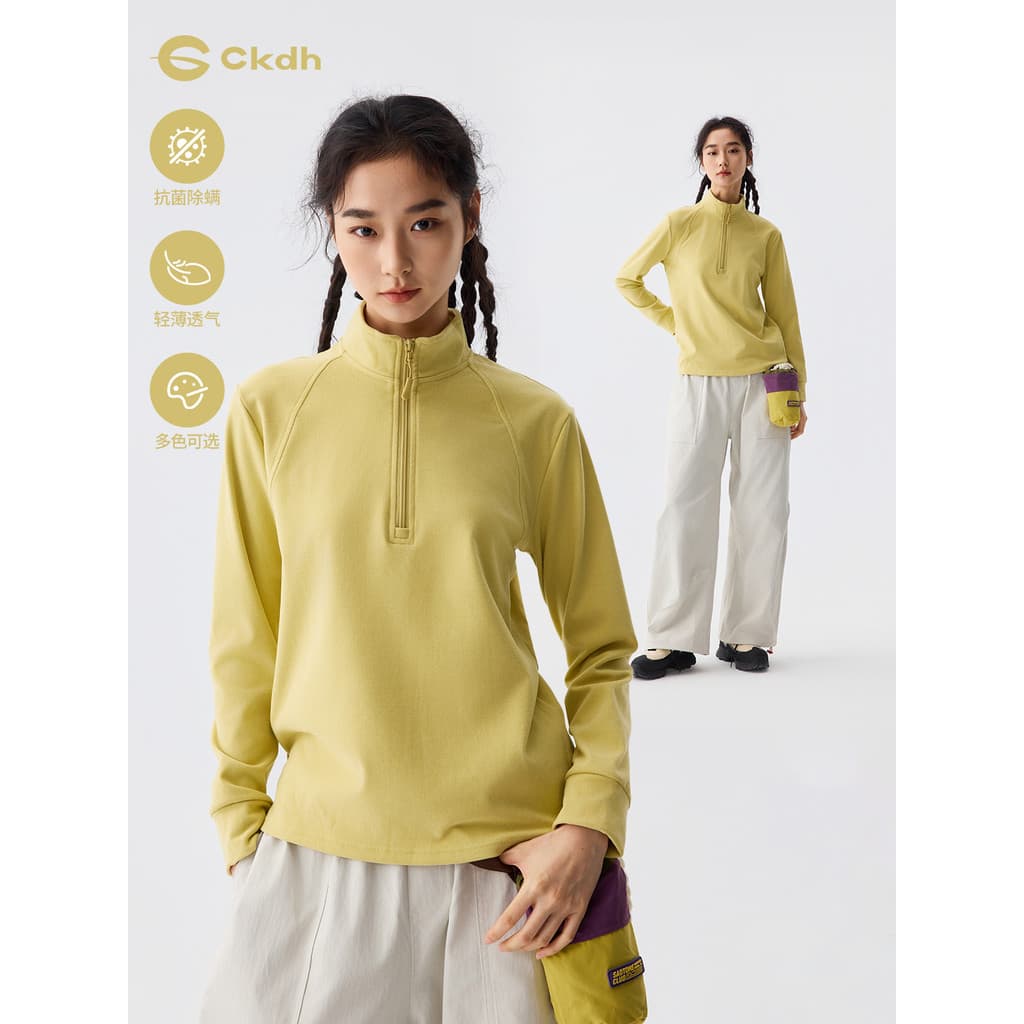 CKDH primavera manga comprida t ao ar livre das mulheres dos homens esportes camiseta 2026 novo estilo exterior usar gol