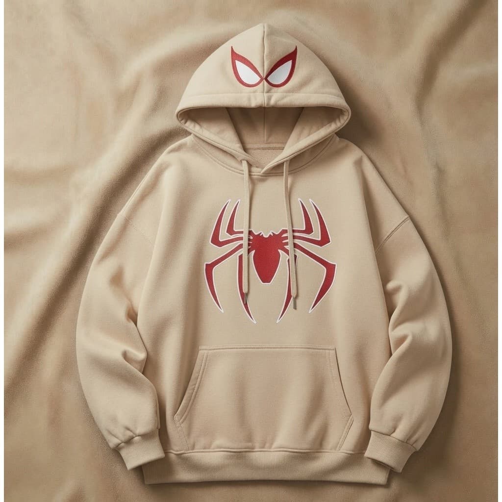 Moletom Infantil Aranha Blusa Capuz Canguru Conjunto Inverno Flanelado Quentinho Confortável kids