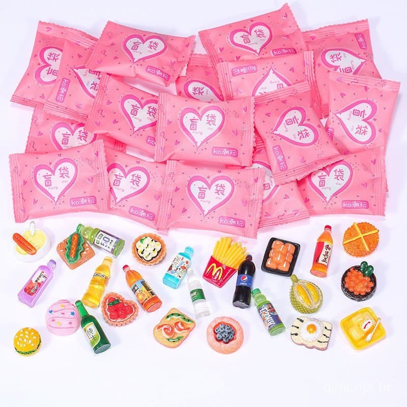 50 Pçs Brinquedos De Comida Em Miniatura mini Modelos Simulação Supermercados Lanches Bebidas Garrafas De Vinho DIY Pequ