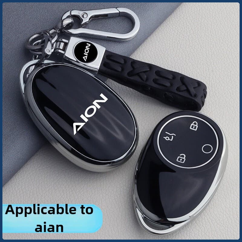 Capa de chave de carro em liga de zinco, adequada para acessórios Aion V