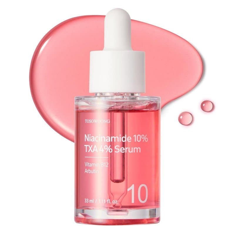 TOSOWOONG Niacinamida 10% + Ácido Tranexâmico 4% Sérum, Arbutina 2%, Ácido Hialurônico, Sérum Facial TXA, Clareador, Pel