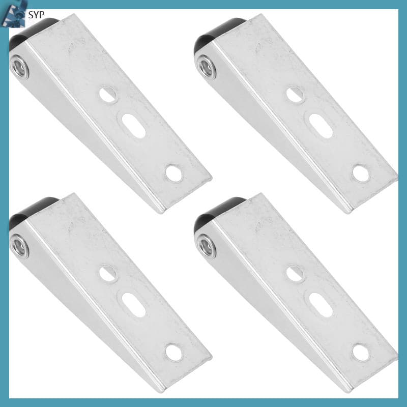 🏠 4Peças Roldanas Para Porta De Correr Em Ferro E Plástico Prata Para Casa