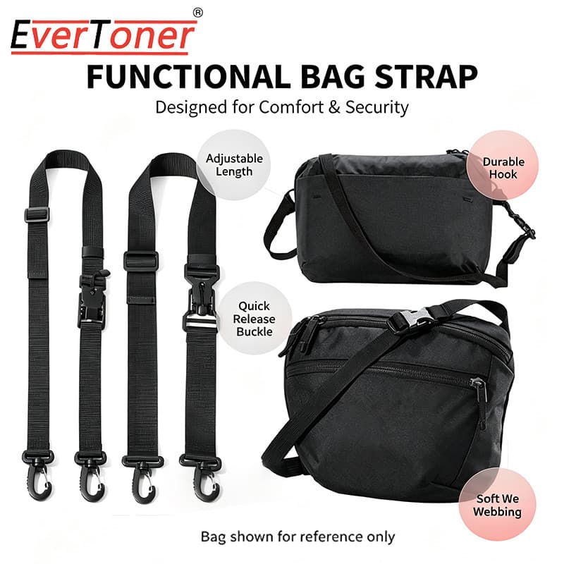 EverToner Extensor Magnético De Alça De Bolsa De Liberação Rápida , Ombro De Substituição De Pacote De Cintura Crossbody