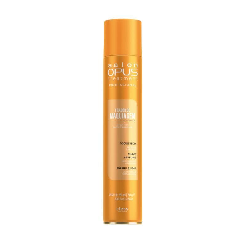 Fixador de Maquiagem e Primer Finalizador 250ml Efeito Gloss Uso Profissional Salon opus
