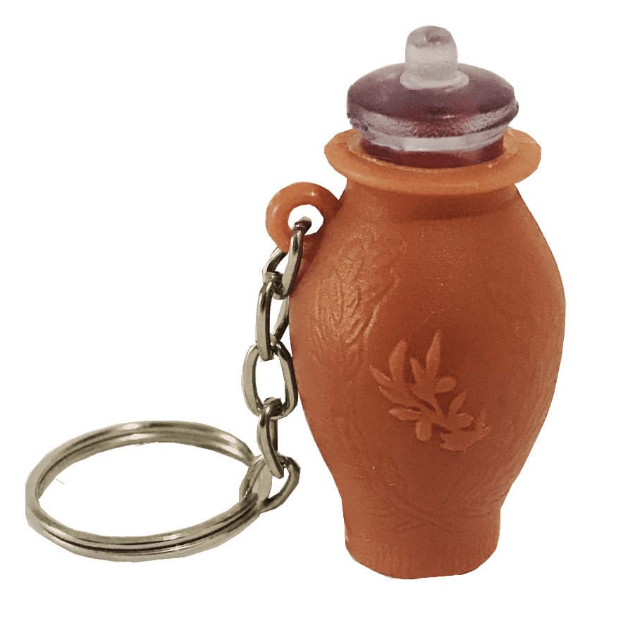 Chaveiro Botija porta óleo - 30 unidades c- cor MARROM