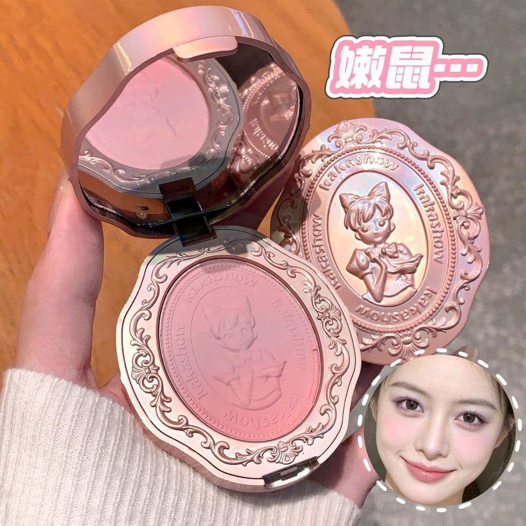 kakashow blush gradiente fosco em pó não dispersível blush gradiente rouge