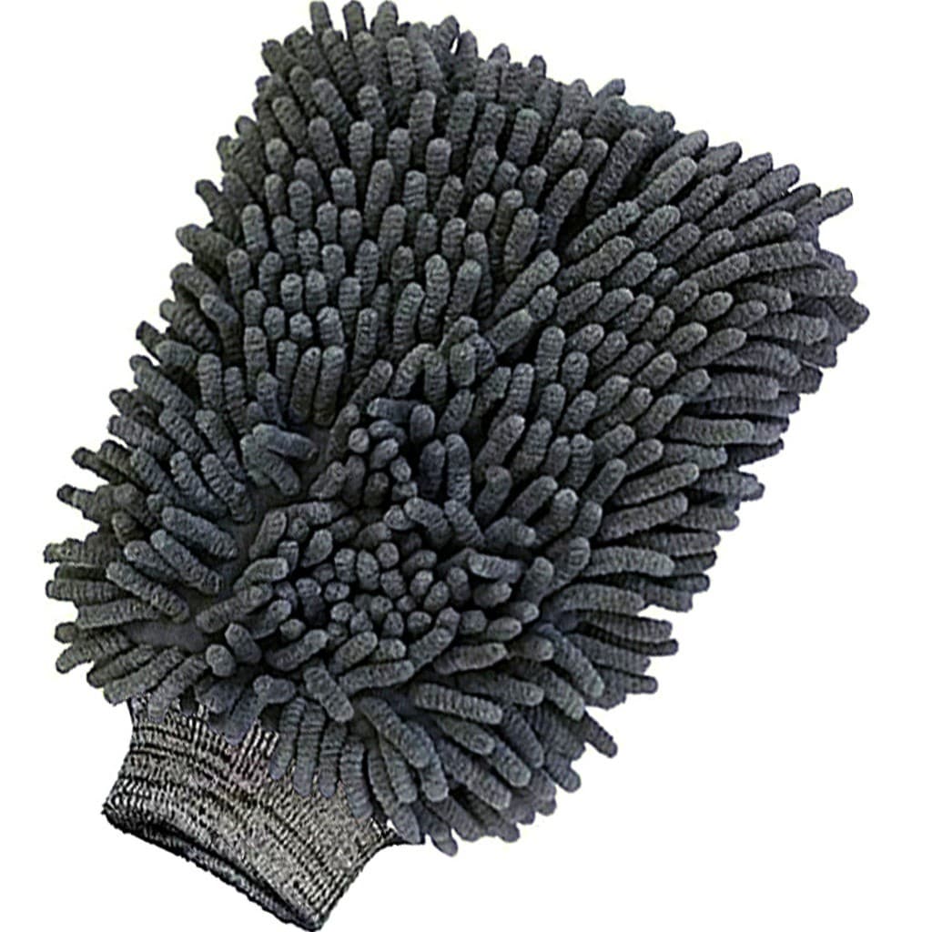 Luva de Microfibra Chenille  para Lavar Carros e Motos Lavagem Automotiva