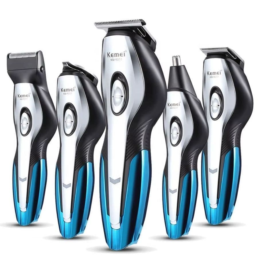 Barbeador Profissional Multifuncional 11 Em 1 Kemei Km 5031 Original