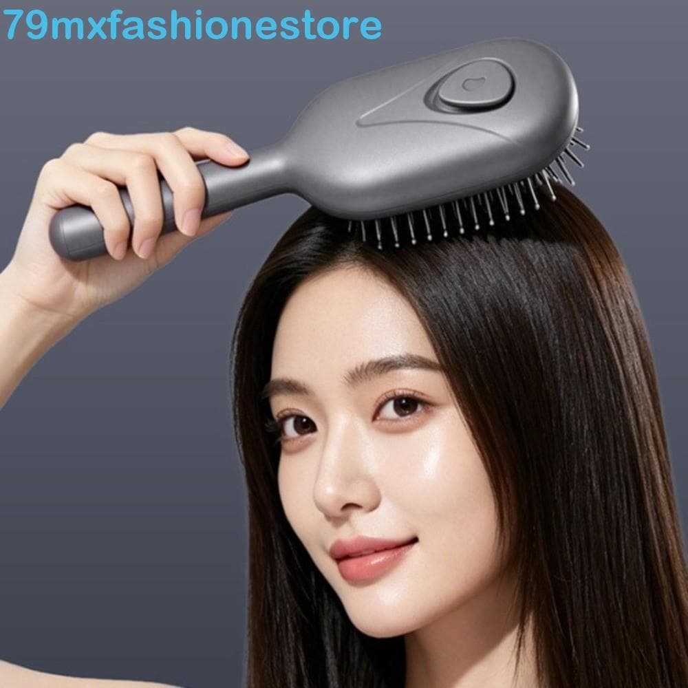 Pente De Massagem Em Spray De Luz Vermelha MXFASHIONESB , Escova De Cabelo Elétrica Multifuncional Anti-Frizz , Cuidados