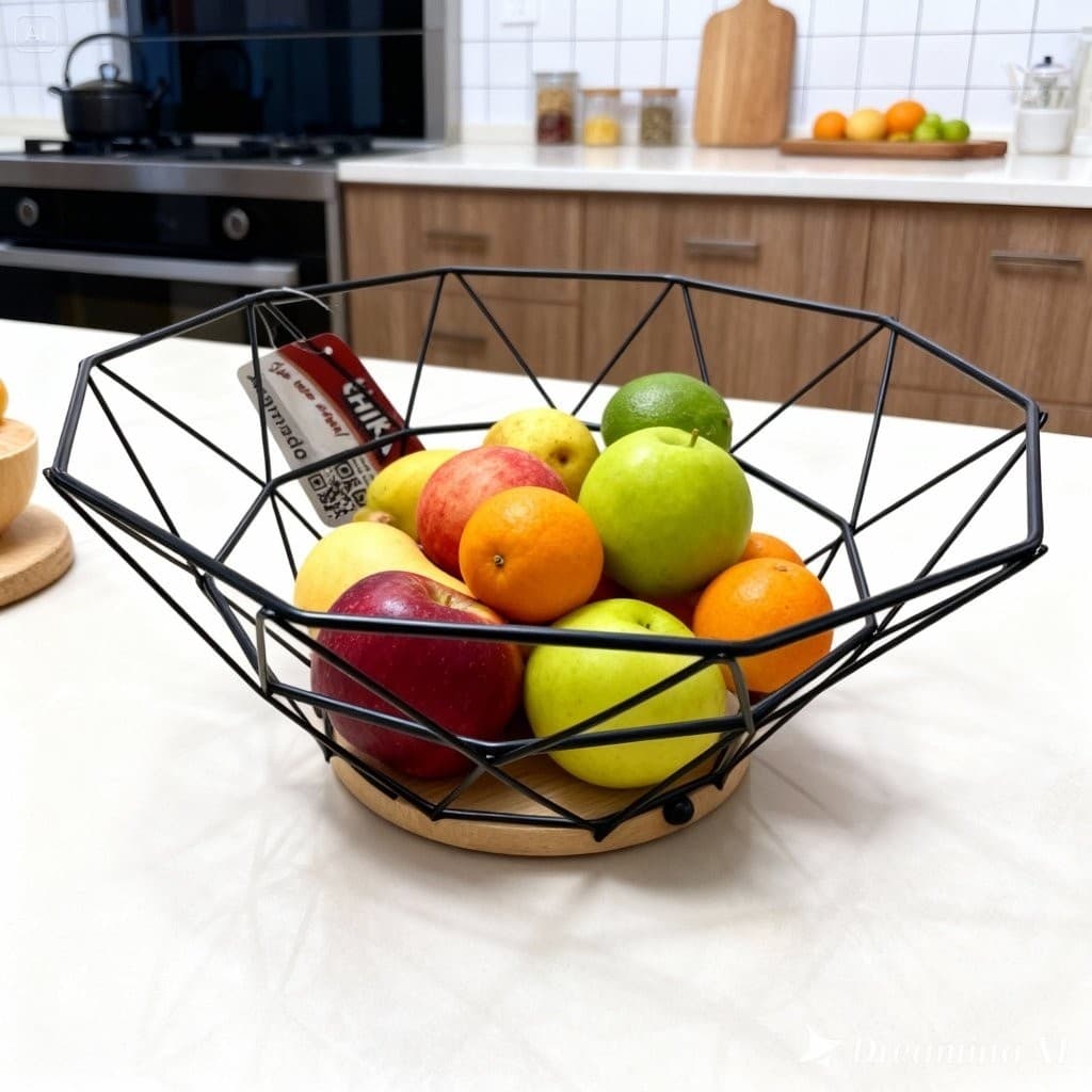 Fruteira Organizador Frutas Bancada Cozinha Cesto Aramado Porta Frutas Mesa Decorativa Guarda