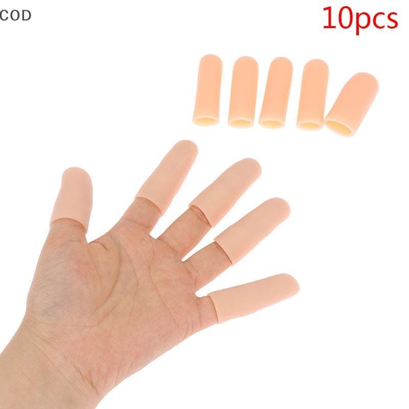 [QYA] 10 Unidades/Conjunto Tubo De Gel De Silicone Bandagem De Mão Protetor De Dedo Alívio Da Dor Tampa De Polegar BR