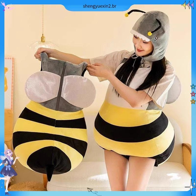 Ruth mesmo estilo tubarão abelha boneca traje pequena abelha traje tubarão traje adulto engraçado Halloween cos terno