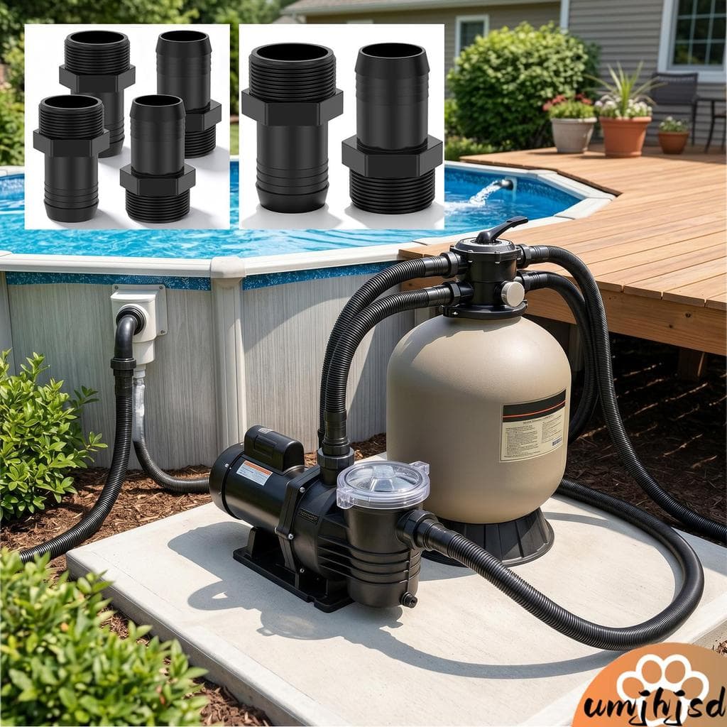 2/4 Pçs Adaptador De Mangueira De Piscina Para S240PAK1 S200PAK1 S160TPAK1 Filtro De Areia Macho Inserção SHOPSKC3378