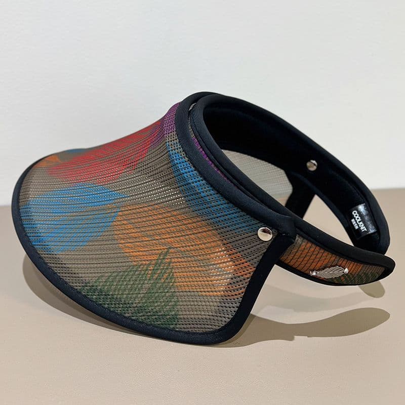 2026 novo estilo elegante chapéu superior feminino primavera verão aba grande impresso chapéu de sol Anti-ultravioleta c