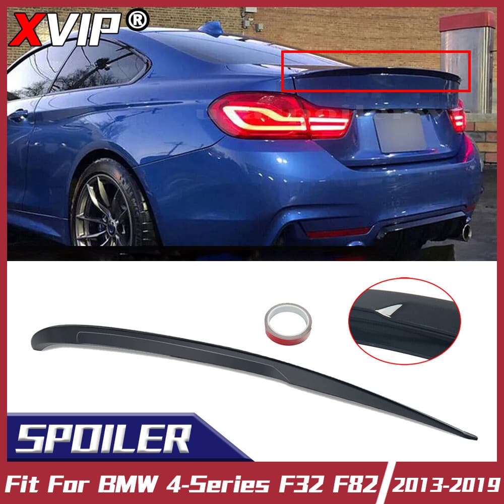 XVIP Carro Brilhante Estilo MP Traseiro Tronco Spoiler Asa Compatível Com BMW Série 4 F32 F82 M4 Coupe 2013-2019 Tuning