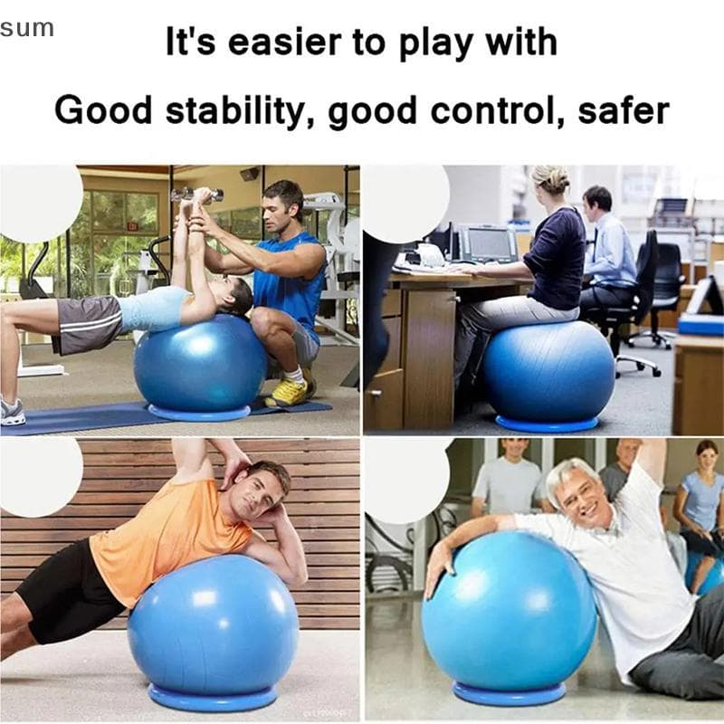 [sum] Base De Bola De Ioga Para Academia , Antiderrapante , À Prova De Explosão , PVC , Pilates , Exercício Redondo , Eq