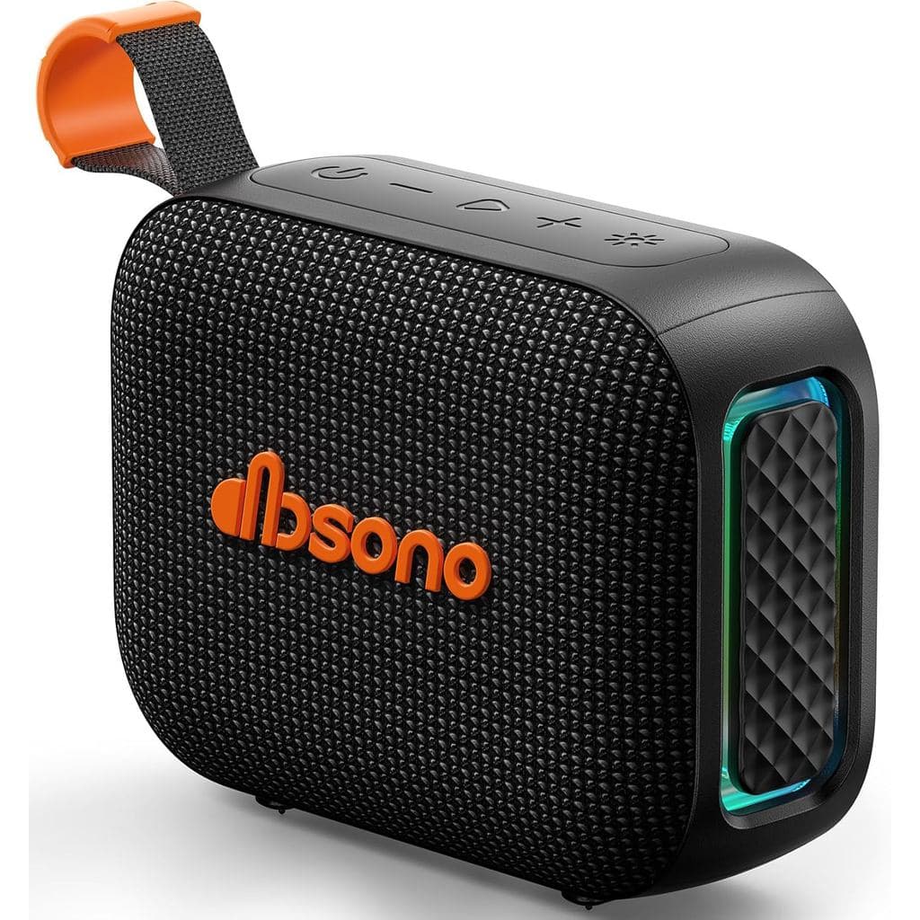 Caixa de Som Bluetooth Portátil à Prova d'Água: Som HD IPX5, até 24 Horas de Reprodução, Emparelhamento TWS, Luz LED, Ca