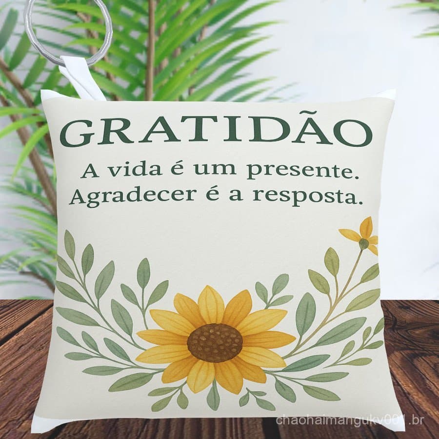 Kit Chaveiros Gratidão Personalizados Arte frente e verso