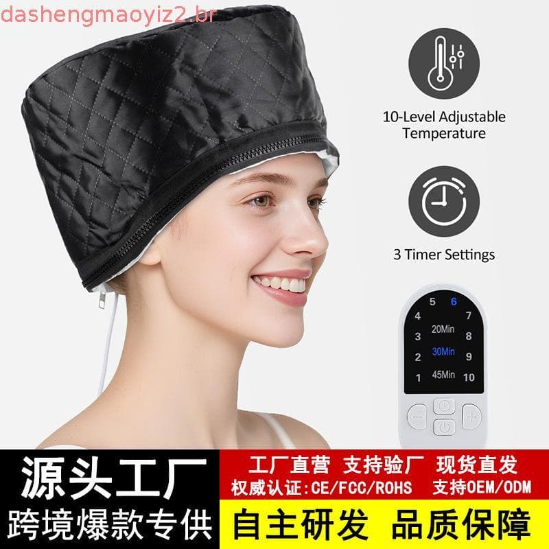 Touca De Cabelo Elétrica Portátil Com 10 Níveis De Calor , Chapéu Térmico , 3 Configurações De Temporizador Para Salão D
