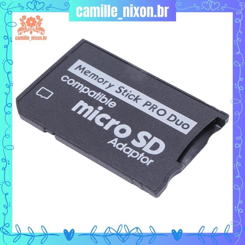 [camille_nixon.br] Adaptador Mini MicroSD TF Para MS Leitor E Série De Cartão SD SDHC
