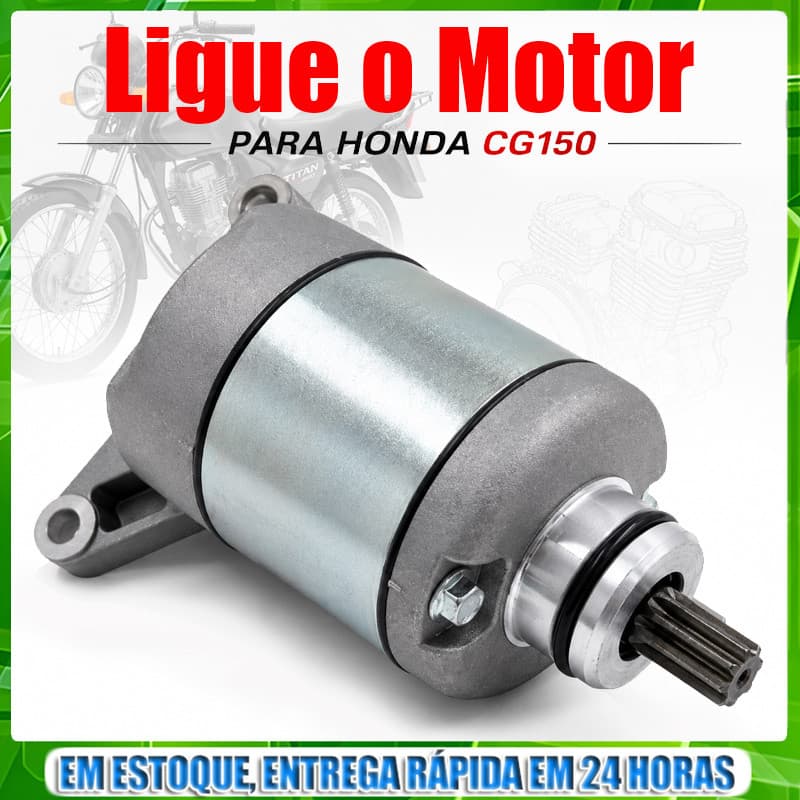 Motor de Partida CG TITAN FAN Bros 150 2004 Athé 2015 125 2009 a 2014 Original