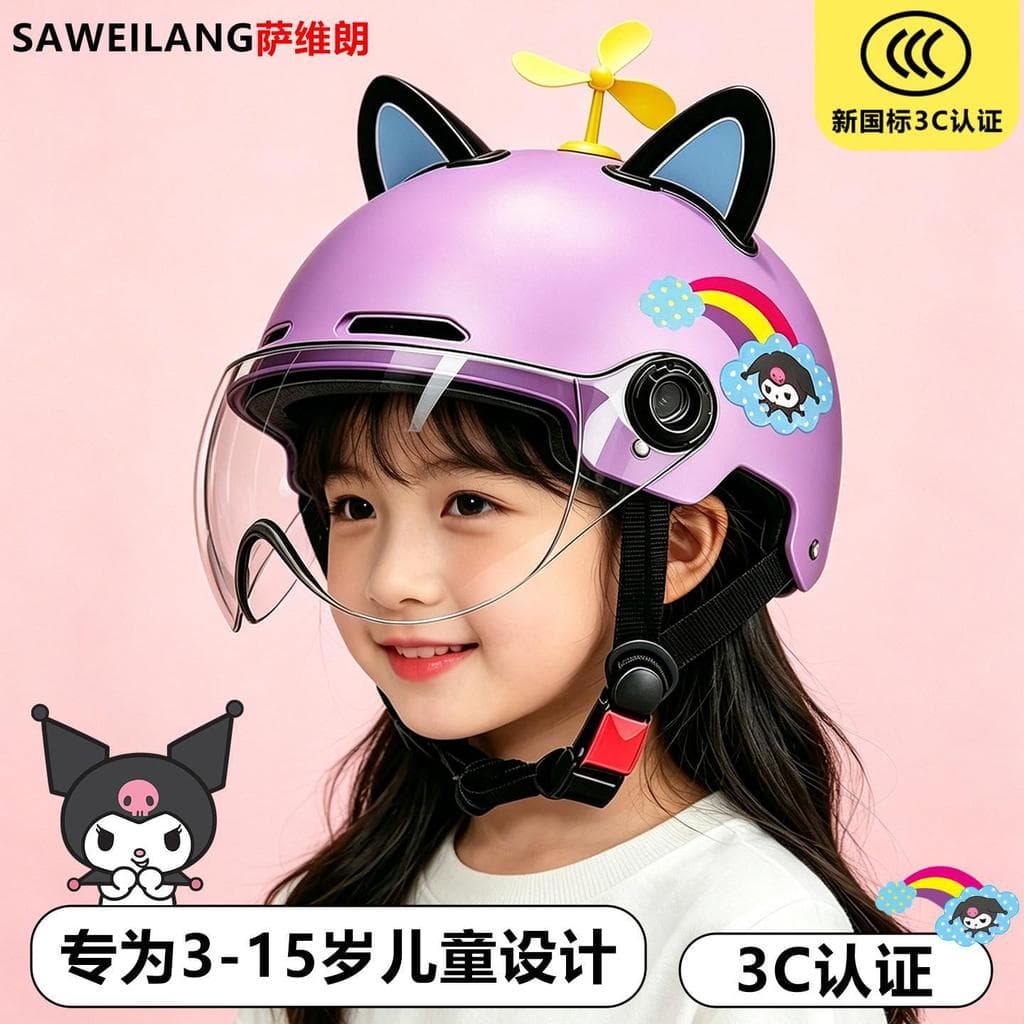 Saviron 3-15 anos de idade estudante quatro estações Universal 3C certificado capacete infantil criança bebê capacete de