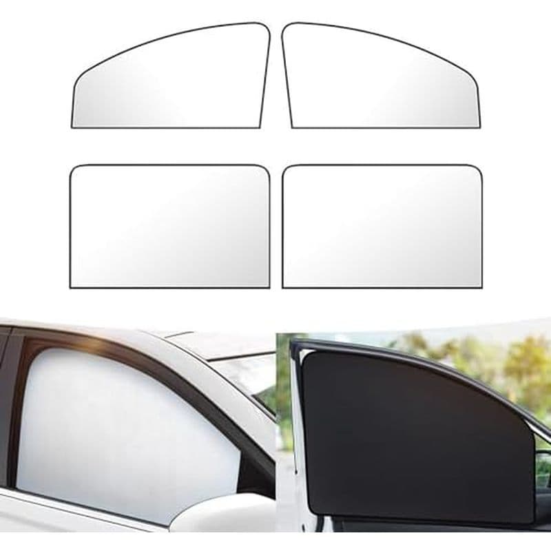 4 PCS Protetor Solar Para Janela Lateral Do Carro , 24.40 Pol . X 18.89 12.99 Proteção Da Frontal , Isolamento Térmico T